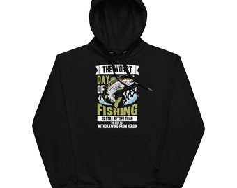 The Worst Fishing vs Heroin Premium eco hoodie | Sboccio Designs