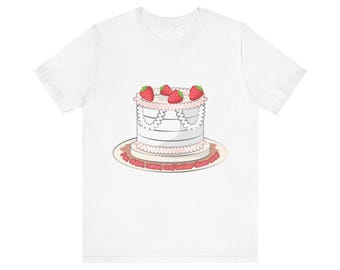 Strawberry Cake Birthday Tee - "I'm Older, Wiser, and Hotter Than Ever" | Sboccio Designs