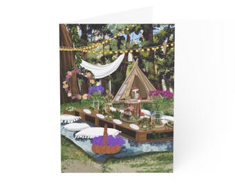 Forest Glamping Birthday Greeting Card | Sboccio Designs