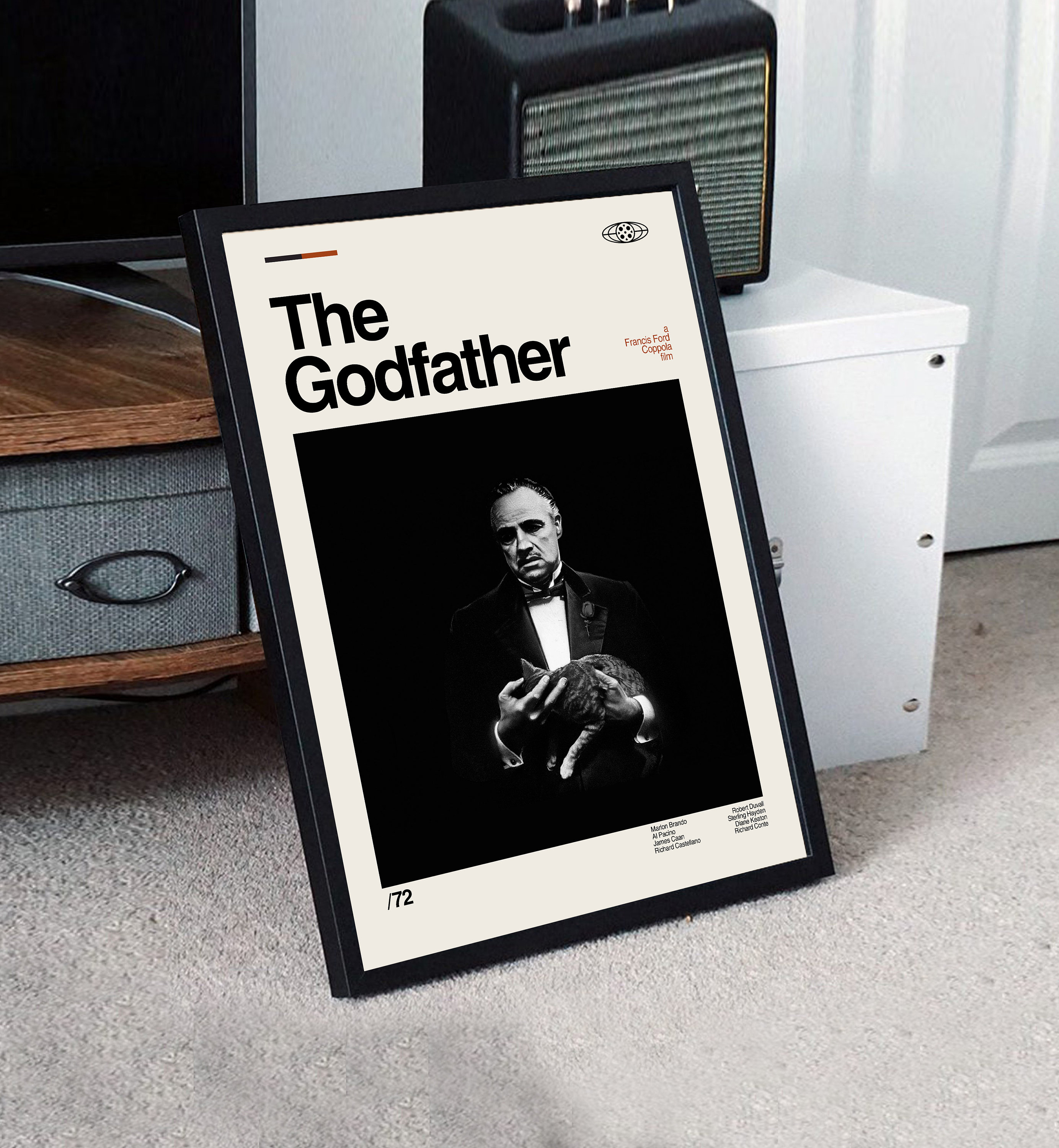 The Godfather Poster the Godfather Print Movie Poster - Etsy