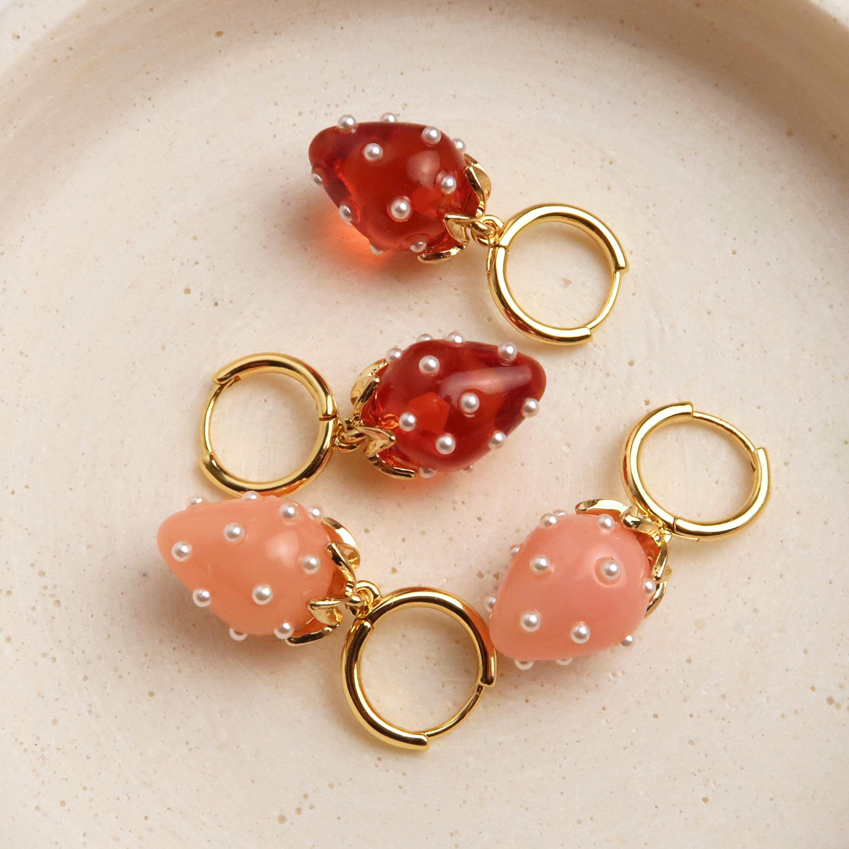 Strawberry jewelry - Etsy 日本