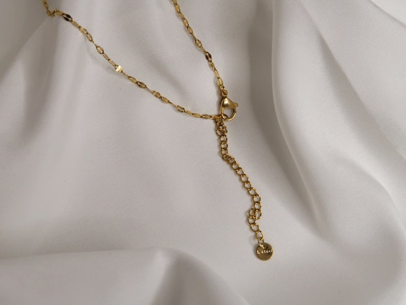 IL CAIRO Collana dorata con pendente croce egiziana Croce Ankh Ankh Delicata catena in acciaio inossidabile goffrato Gioielli simbolici immagine 6