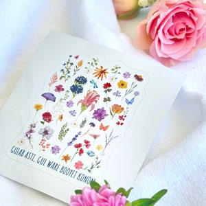 Gulab Asti, Gul Ware Booyet Konom Sticker (3&quot; x 3&quot;)