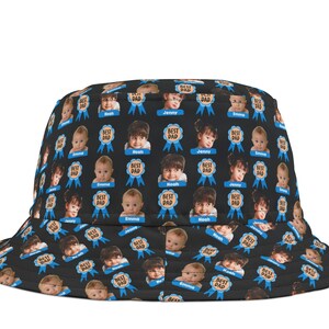 Custom Bucket Hat Dad Personalized Photo Name Kids Gift Father&#39;s Day Cap Family Memories Summer Sun Hat Unique Daddy Present