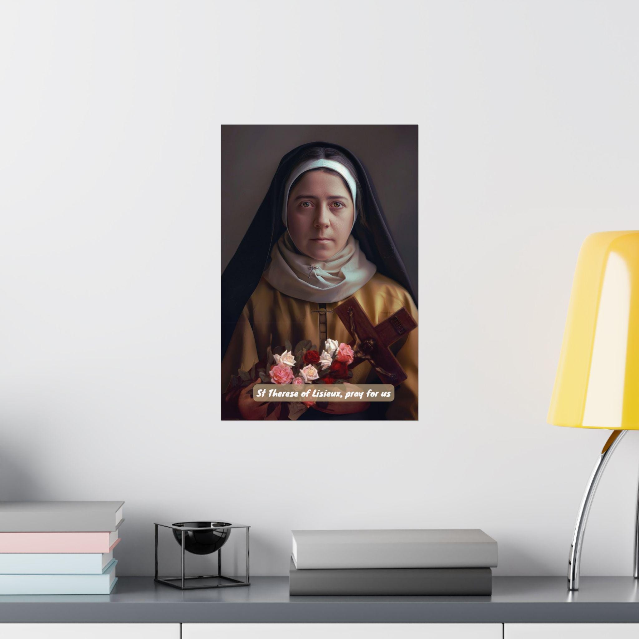 St Therese of Lisieux Poster Religious Print Catholic Wall Art ...
