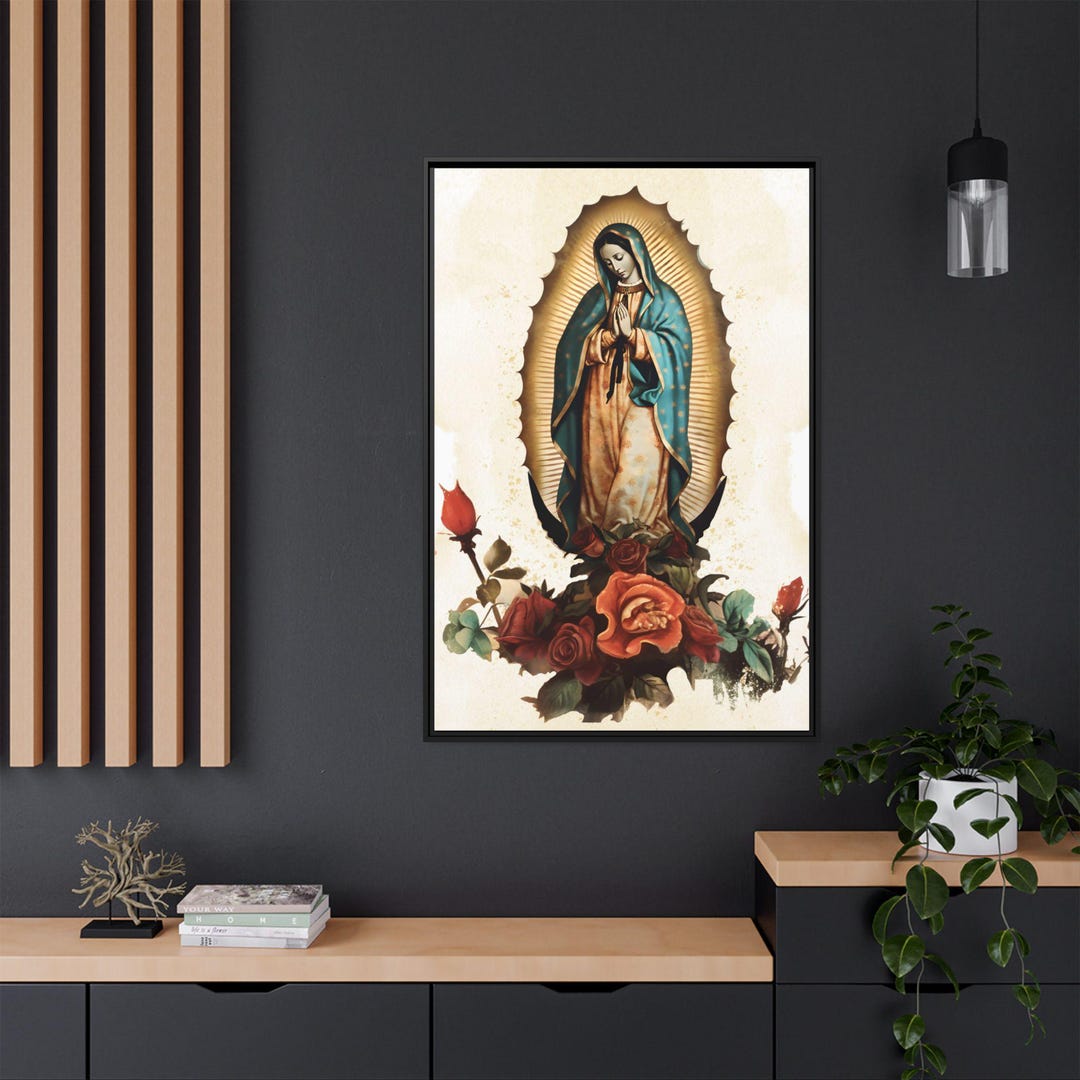 Our Lady of Guadalupe Watercolor Wall Art Guadalupe Virgin Mary Eco ...