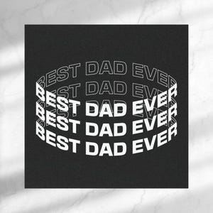 Best Dad Car Magnet Best Dad Ever Magnet Unique Fathers Day Birthday Christmas Gift for Daddy Greatest Father Present Refrigerator Decor