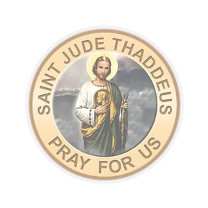 Religiöser Aufkleber Katholik St. Jude Thaddée Aufkleber Schutz vor dem Bösen, hoffnungslos, unmöglich, verursacht, Glaube, San Ijudas Tadeo, St. Jude Thaddée