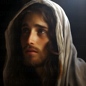 Stunning Jesus Christ Picture Printable Wall Art Jesus Art Digital Download Christ Portrait Christian Catholic Wall Artwork Digital Print