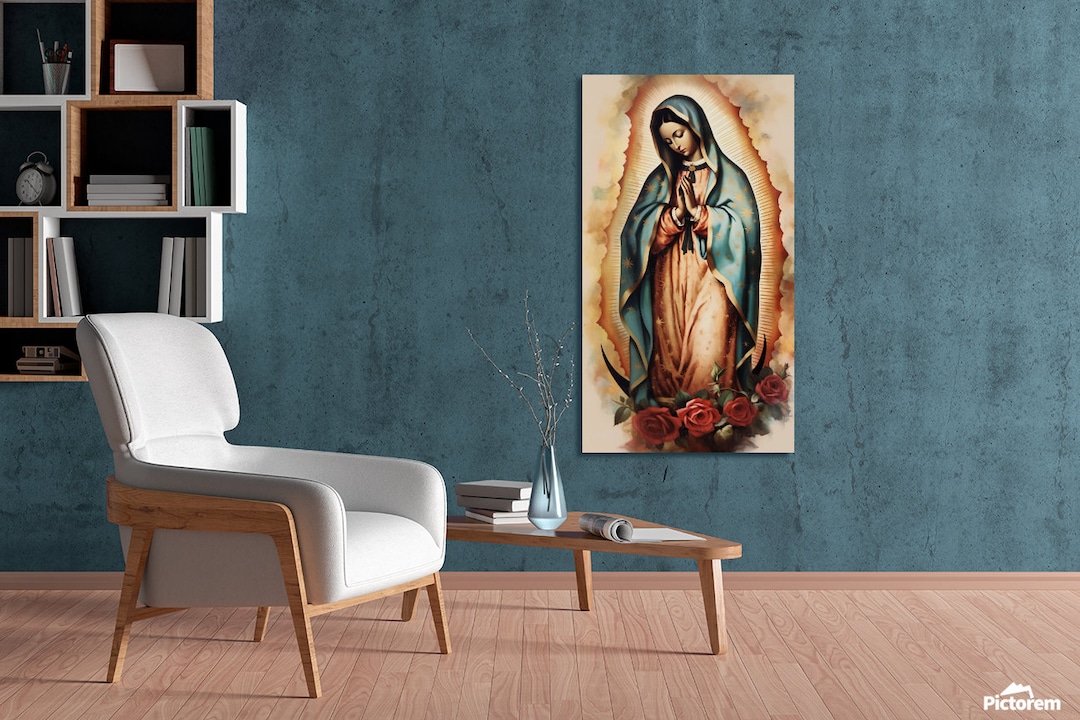 Our Lady of Guadalupe Virgin Mary Portrait Oil Painting Art Digital ...