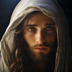 Stunning Jesus Christ Picture Printable Wall Art Jesus Art Digital Download Christ Portrait Christian Catholic Wall Artwork Digital Print
