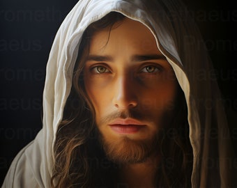 zz-Stunning Jesus Christ Picture Printable Wall Art Digital Download Portrait Jesucristo Christian Catholic Artwork