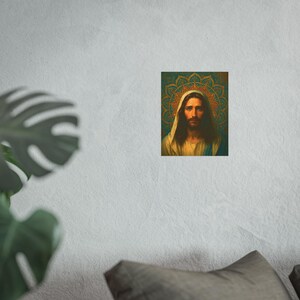 Mandala Jesus Poster Christ Wall Art Sacred Artwork Christian Home Decor Catholic Print Satin 210 gsm 230 Archival Matte Photo Paper image 8