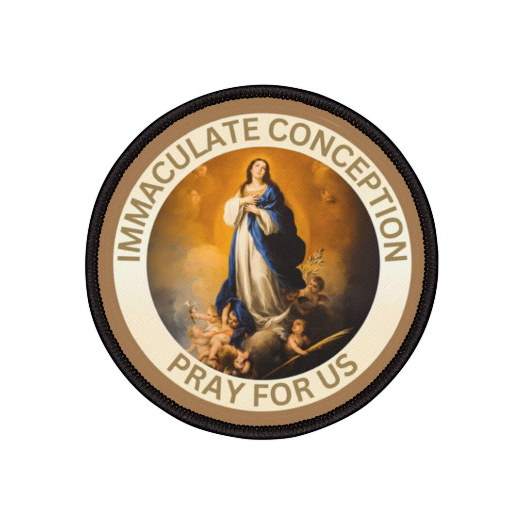 Immaculate Conception Virgin Mary Patches Catholic Iron-on Patch ...
