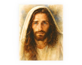 Watercolor Jesus Christ Wall Art Printable Jesus Art Digital Download Christian Home Decor Catholic Artwork Religious Decor Gift for Mom