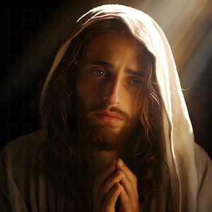 Stunning Jesus Christ Picture Printable Wall Art Jesus Art Digital Download Christ Portrait Christian Catholic Wall Artwork Digital Print