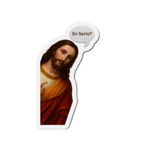 Iman Humoroso Jesús Asomándose En Serio en Espanol Peeking Jesus Magnet for Refrigerator Car Die-Cut Magnets Funny Christ Kitchen Decor