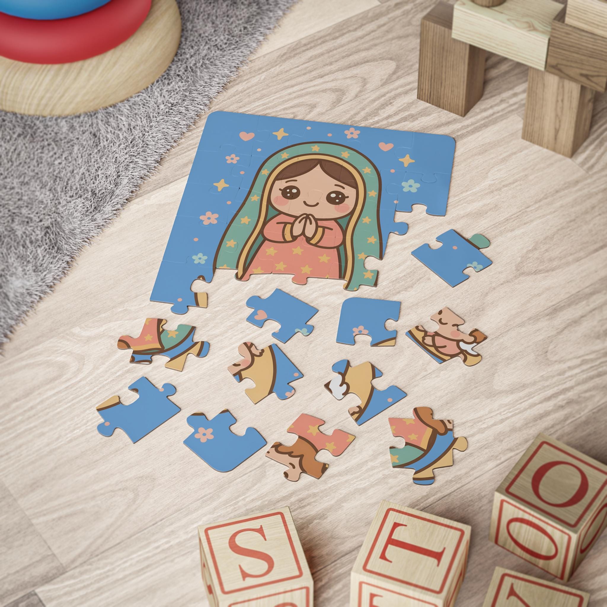 30 Piece Puzzle for Kids Our Lady Guadalupe Virgin Mary Jigsaw