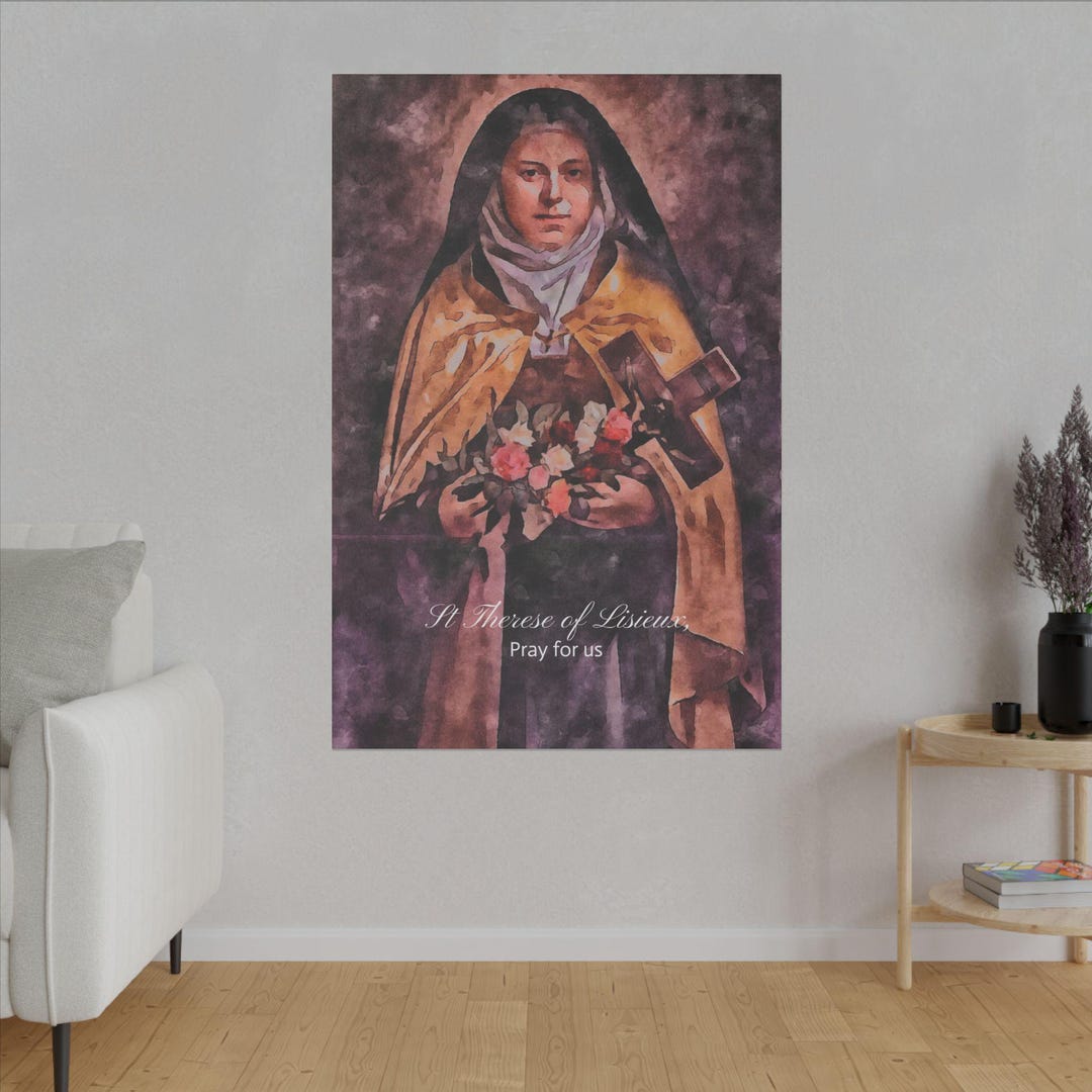 Personalized St Therese of Lisieux Wall Art the Little Flower Eco ...