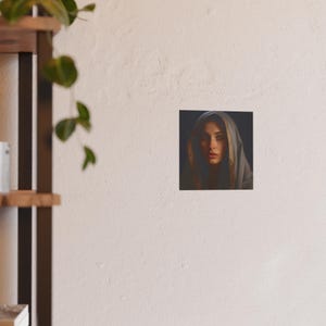 Poster Print Blessed Virgin Mary Catholic Wall Art Painting Christian Home Decor Holy Mother Satin 210 gsm 230 Archival Matte Photo Paper image 6