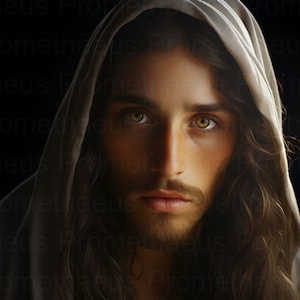 Stunning Jesus Christ Picture Printable Wall Art Jesus Art Digital Download Christ Portrait Christian Catholic Wall Artwork Digital Print