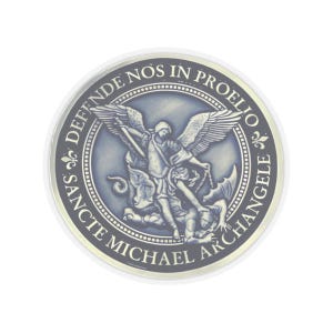 Religious Sticker Catholic St Michael Archangel Sticker Curse Protection from Evil Decal San Miguel Arcangel Michele Arcangelo Saint Michel