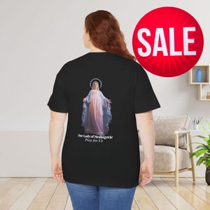Our Lady of Medjugorje Shirt Virgin Mary Unisex Tee Mother Mary Graphic Shirt Christian Clothing Gift for Catholics Apparel Magnificat Tee