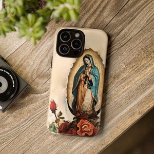 Unsere Liebe Frau von Guadalupe Tough Case Jungfrau Maria Handyhülle Christlich Katholische iPhone Handyhülle Religiöse für iPhone 16 Galaxy S25 Pixel