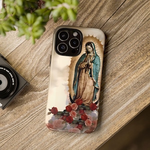 Unsere Liebe Frau von Guadalupe Tough Case Jungfrau Maria Handyhülle Christlich Katholische iPhone Handyhülle Religiöse für iPhone 16 Galaxy S25 Pixel