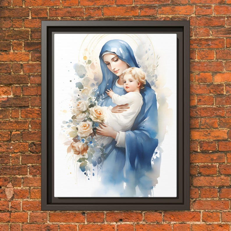Virgin Mary and Baby Jesus Printable Wall Art Our Lady of Schoenstatt ...