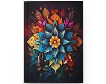 Colorful Mandala Journal Diary Notebook Meditation Planner Boho Writing Journal Mindfulness Gift Consciousness Yoga Spiritual Notebook