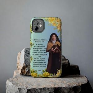St Theresia van Lisieux telefoonhoesje katholiek stoer hoesje The Little Flower religieuze iPhone 16 Galaxy Cover Santa Teresa Sainte Thérèse Saint