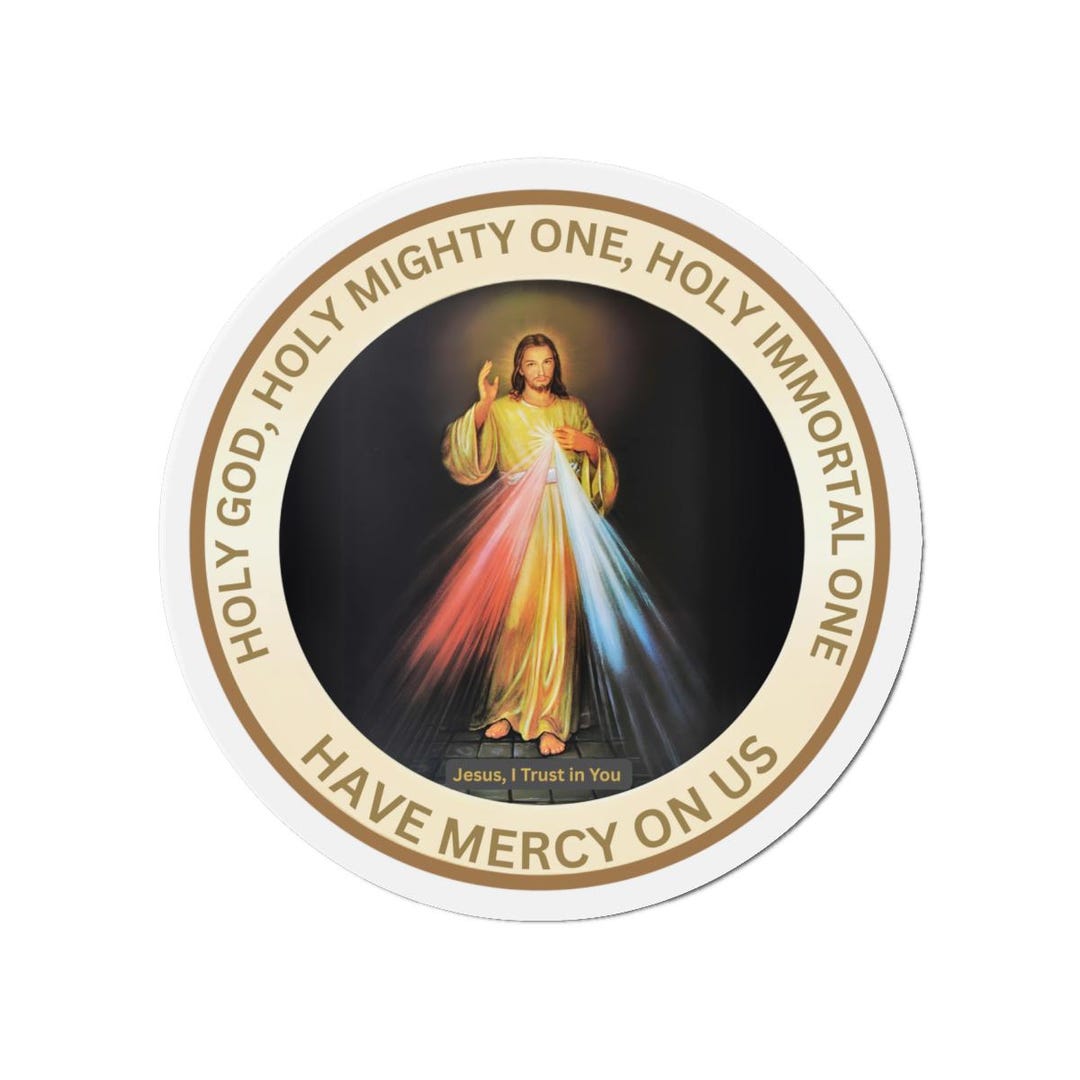 Religious Magnet Catholic Jesus Divine Mercy Medal Protection From Evil ...