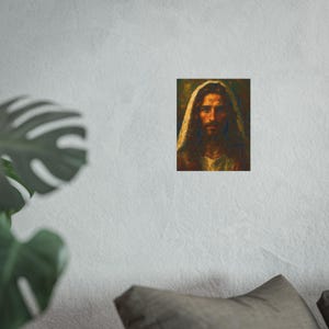 Impressionist Jesus Poster Christ Wall Art Christian Home Decor Housewarming Catholic Artwork Satin 210 gsm 230 Archival Matte Photo Paper image 8