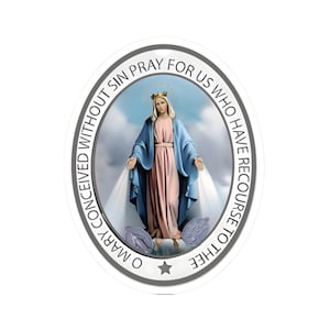 VIRGEN DE LA MILAGROSA MEDALLA PLATA SILVER