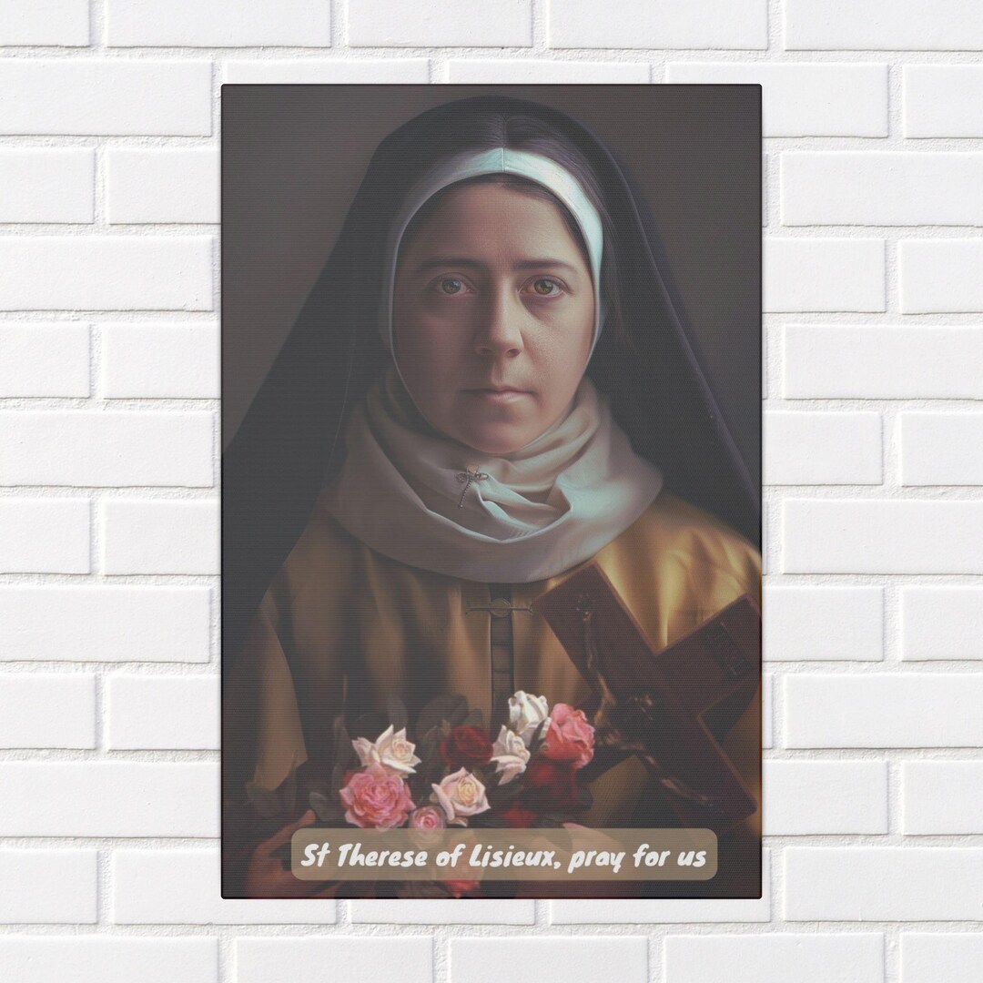 Personalized St Therese of Lisieux Wall Art the Little Flower Eco ...