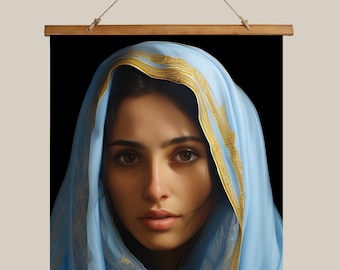 Wall Tapestry Blessed Virgin Mary Christian Religious Art Decor Spiritual Tapestry Church Wall Hanging Catholic Art Decor Religious Blessing