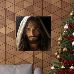 Stunning Jesus Poster Christ Wall Art Print Giclée Matte Photo Catholic Artwork Christian Portrait Home Decor Religious Housewarming image 5