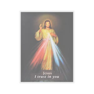 Religious Sticker Catholic Divine Mercy Jesus Christ Art Decal Christian Jesus Kiss-Cut Sticker Spiritual Decal Mothers Day Gift for Friend