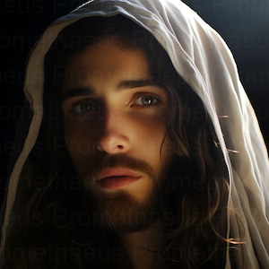Stunning Jesus Christ Picture Printable Wall Art Jesus Art Digital Download Christ Portrait Christian Catholic Wall Artwork Digital Print
