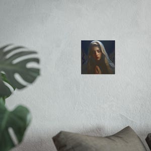 Poster Print Blessed Virgin Mary Catholic Wall Art Painting Christian Home Decor Holy Mother Satin 210 gsm 230 Archival Matte Photo Paper image 5