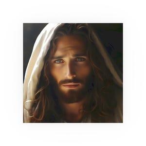 Superbe affiche d&#39;art mural de Jésus-Christ oeuvre d&#39;art catholique hyperréaliste portrait de Jésus Christ décoration murale catholique cadeau de fête des mères pour maman