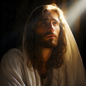 Stunning Jesus Christ Picture Printable Wall Art Jesus Art Digital Download Christ Portrait Christian Catholic Wall Artwork Digital Print