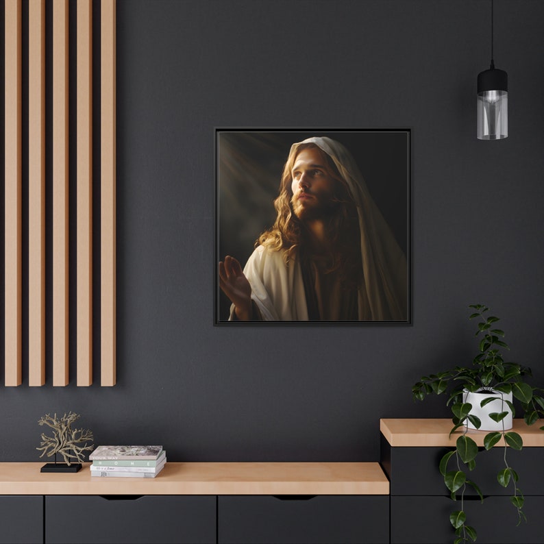 Stunning Jesus Christ Wall Art Ecofriendly Frame & Canvas, Jesus Art