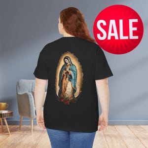 Our Lady of Guadalupe Shirt Virgin Mary Tee Mother Mary Graphic Shirt Christian Clothing Gift for Catholics Apparel Magnificat in Spanish