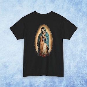 Camiseta Nossa Senhora de Guadalupe, Camiseta Unissex da Virgem Maria, Camiseta com Estampa da Mãe Maria, Roupa Cristã, Presente para Católicos, Camiseta Magnificat
