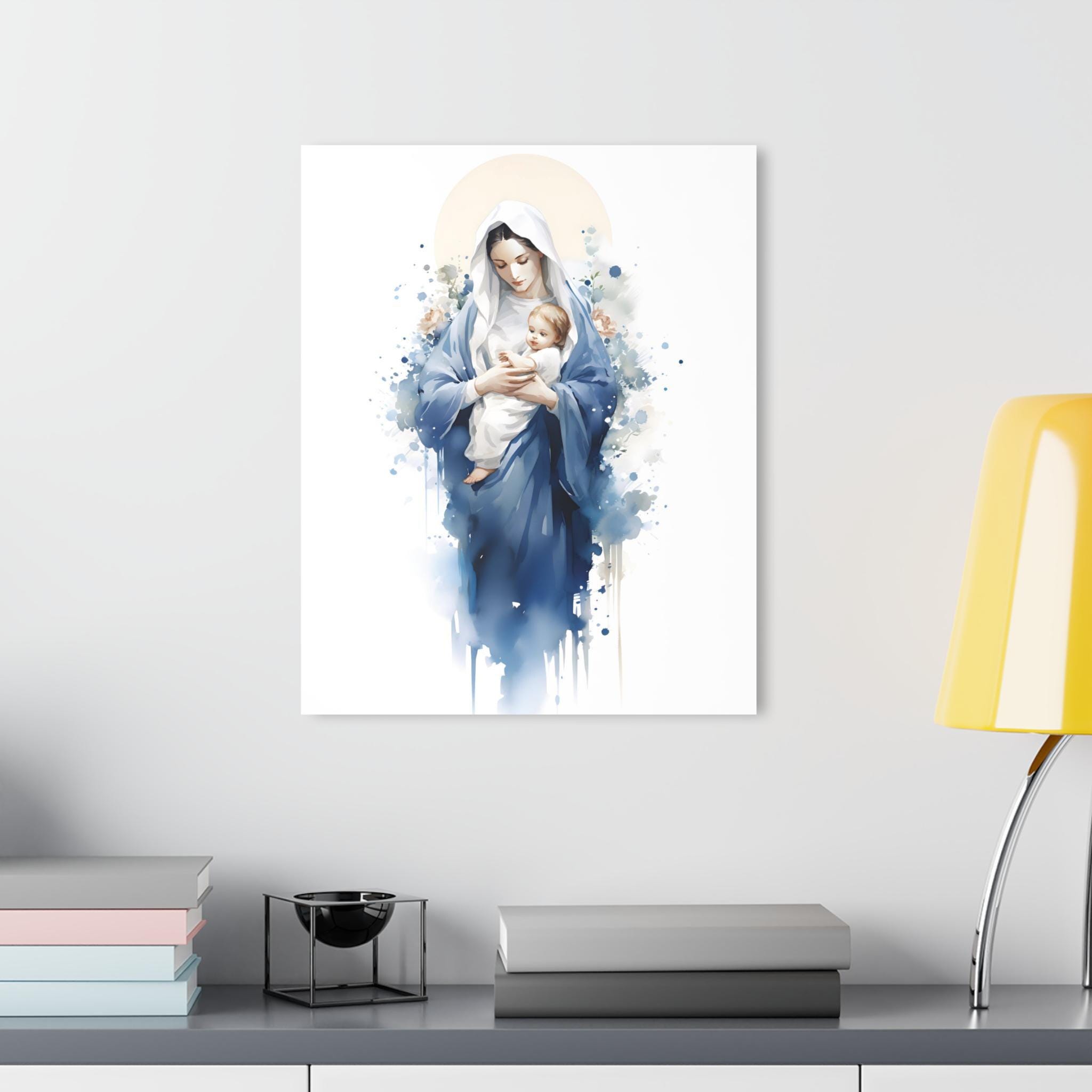 Virgin Mary and Baby Jesus Printable Wall Art Our Lady of Schoenstatt ...