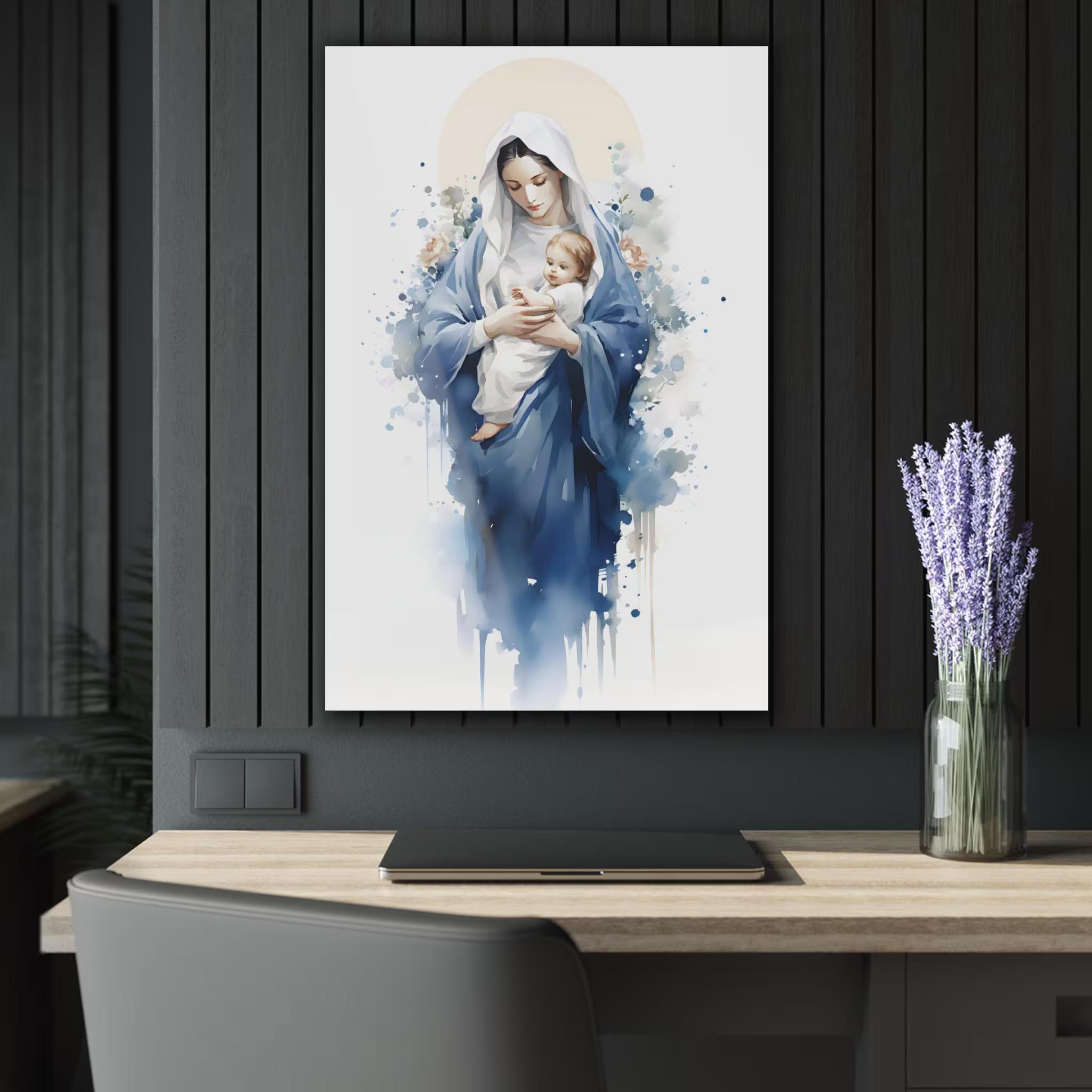 Virgin Mary and Baby Jesus Printable Wall Art Our Lady of Schoenstatt ...