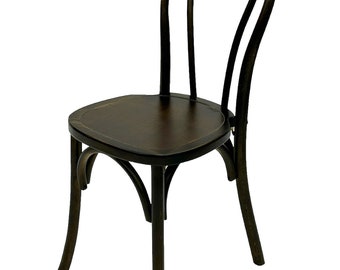 Dark Wooden Bentwood Wooden Chair, Bentwood Stacking Chairs, Bentwood Dining Chairs