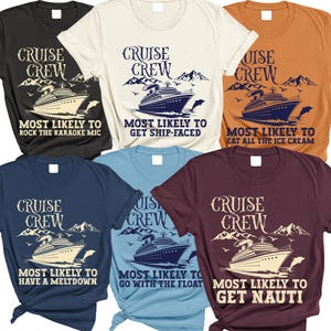Family Cruise Shirts - Funny Most Likely To Tees for Reunion Trips - Matching Family Cruise Outfits - Group Vacation Shirts for Cruise Crew